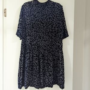 Black Velvet Leopard Sheer Midi Rag and Bone